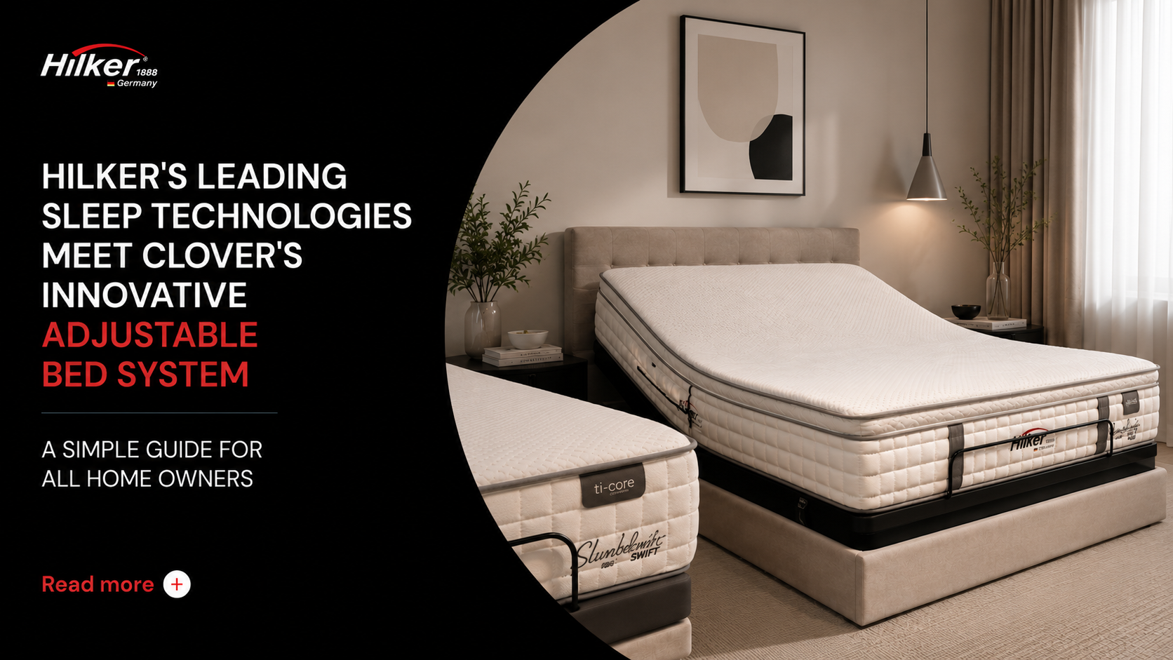 Hilker's Leading Sleep Technologies Meet Clover's Adjustable Bed System
